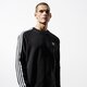 Férfi pulóver ADIDAS PULÓVER 3-STRIPES CREW dv1555 szín: fekete