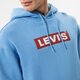Férfi pulóver LEVI'S PULÓVER KAPUCNIS T3 RELAXD GRAPHIC HOODIE 38821-0105 szín: kék