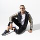 Férfi pulóver ADIDAS PULÓVER CAMO FZ HOODY dv2019 szín: fekete