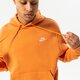 Férfi pulóver NIKE PULÓVER KAPUCNIS NIKE SPORTSWEAR CLUB FLEECE bv2654-808 szín: barna