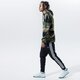 Férfi pulóver ADIDAS  PULÓVER KAPUCNIS CAMO AOP HOODIE gn1879 szín: khaki