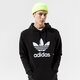 Férfi pulóver ADIDAS PULÓVER KAPUCNIS TREFOIL HOODY h06667 szín: fekete