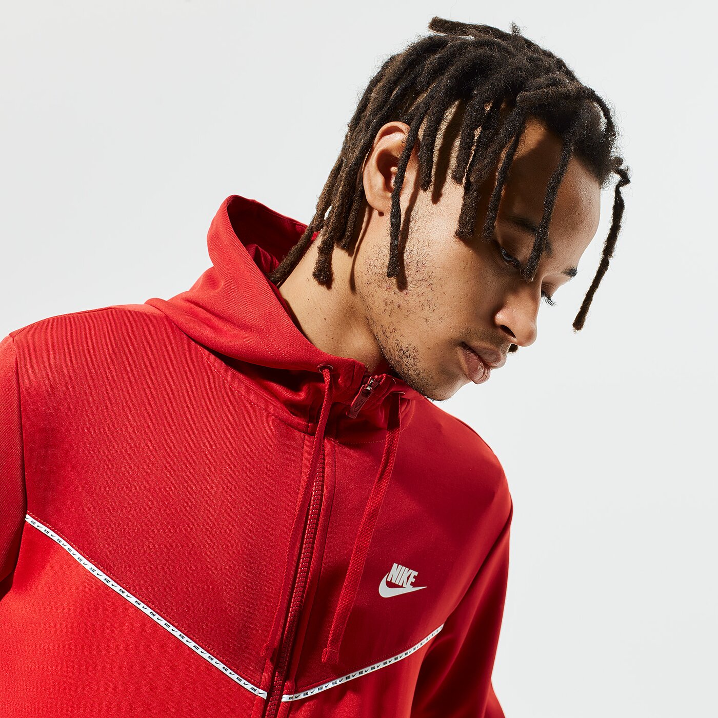 Férfi pulóver NIKE PULÓVER KAPUCNIS SPORTSWEAR cz7822-687 szín: piros