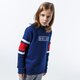 Gyerek pulóver NIKE PULÓVER B NK AIR LS CREW bv3591-492 szín: sötétkék