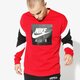 Férfi pulóver NIKE PULÓVER M NSW CREW FLC NIKE AIR 928635-687 szín: piros