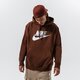 Férfi pulóver NIKE PULÓVER KAPUCNIS SPORTSWEAR CLUB FLEECE bv2973-259 szín: barna