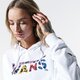 Női pulóver VANS PULÓVER KAPUCNIS WYLD TANGLE CROP vn0a4beqwht1 szín: fehér