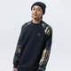 Férfi pulóver ADIDAS PULÓVER CAMO CREW gn1858 szín: fekete