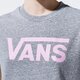 Női póló VANS PÓLÓ WM FLYING V CREW TEE CEMENT HEATHER/ORCHID vn0a3up4zfd1 szín: szürke