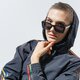 Női pulóver ADIDAS PULÓVER KAPUCNIS CROPPED HALFZIP gd2262 szín: fekete