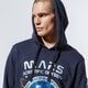Férfi pulóver ALPHA INDUSTRIES PULÓVER KAPUCNIS MISSION TO MARS HOODY 12633007 szín: sötétkék
