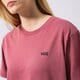 Női póló VANS PÓLÓ LEFT CHEST LOGO TEE EM vn0a7rsryrt1 szín: bordó