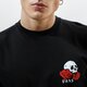 Férfi póló VANS PÓLÓ MN ROSE BED SS BLACK vn0a54cvblk1 szín: fekete