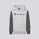 Gyerek pulóver CHAMPION COLOUR BLOCK TAPE OVERHEAD HOODIE JUNIOR  306268em006 szín: szürke