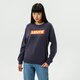 Női pulóver LEVI'S PULÓVER GRAPHIC STANDARD CREW 18686-0061 szín: sötétkék