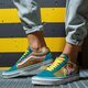 Férfi sportcipők VANS UA OLD SKOOL vn0a4bv521lm szín: kék