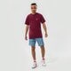 Férfi póló VANS PÓLÓ MN LEFT CHEST LOGO TEE BURGUNDY vn0a3czebrg1 szín: bordó