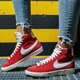 Gyerek sportcipők NIKE BLAZER MID GS da4672-600 szín: piros