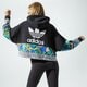 Női pulóver ADIDAS PULÓVER KAPUCNIS CROPPED HOODIE gc6850 szín: fekete