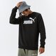 Férfi pulóver PUMA PULÓVER ESS BIG LOGO CREW FL - PUMA BLACK 58667801 szín: fekete