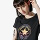 Női póló CONVERSE PÓLÓ SS CONVERSE OMBRE CP CREW TEE 10017088-a02 szín: fekete
