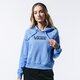 Női pulóver VANS PULÓVER KAPUCNIS FLYING V BOXY HOODIE vn0a47tcult1 szín: kék
