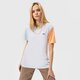 Női póló VANS PÓLÓ LEFT CHEST COLORBLOCK EM vn0a7rsqwtm1 szín: fehér