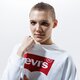 Női pulóver LEVI'S PULÓVER RELAXED GRAPHIC CREW 29717-0014 szín: fehér