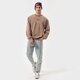 Férfi pulóver ADIDAS PULÓVER TREFOIL LINEAR LABEL SWEATSHIRT hm2664 szín: barna