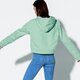 Női pulóver ADIDAS PULÓVER CROPPED HOODIE MNT dh3131 szín: zöld