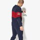 Férfi pulóver NEW ERA PULÓVER WORLD HOOD CREW NEW ERA NIGHT SHIFT NAVY/CAR 11517693 szín: sötétkék