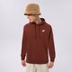 Férfi pulóver NIKE PULÓVER KAPUCNIS SPORTSWEAR CLUB FLEECE bv2654-217 szín: barna
