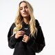 Női pulóver ADIDAS PULÓVER VOCAL CROP HOOD ej8537 szín: fekete