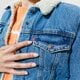 Női télikabát LEVI'S KABÁT ORIGINAL SHERPA TRUCKER 36136-0000 szín: kék