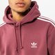Férfi pulóver ADIDAS PULÓVER KAPUCNIS 3-STRIPES HOODY he9478 szín: bordó