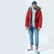 Férfi pulóver CHAMPION PULÓVER KAPUCNIS HOODED SWEATSHIRT 214743em021 szín: szürke