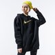 Női pulóver NIKE PULÓVER KAPUCNIS W NSW HOODIE BB OS SHINE bv4986-010 szín: fekete