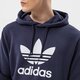 Férfi pulóver ADIDAS PULÓVER KAPUCNIS TREFOIL HOODY he9497 szín: sötétkék
