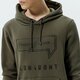 Férfi pulóver CONFRONT PULÓVER KAPUCNIS LOGO HOODY KHAKI  cf321blm31001 szín: khaki