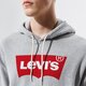 Férfi pulóver LEVI'S PULÓVER KAPUCNIS T2 STD GRAPHIC HOODIE 384240000 szín: szürke