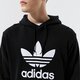 Férfi pulóver ADIDAS PULÓVER KAPUCNIS TREFOIL HOODY h06667 szín: fekete