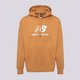 Férfi pulóver NEW BALANCE PULÓVER KAPUCNIS ESSENTIALS STACKED mt31537tob szín: barna