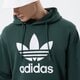 Férfi pulóver ADIDAS PULÓVER KAPUCNIS TREFOIL HOODY hk7270 szín: zöld