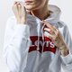 Női pulóver LEVI'S PULÓVER KAPUCNIS GRAPHIC SPORT HOODIE 35946-0010 szín: fehér
