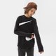Gyerek pulóver NIKE PULÓVER B NSW FLC SWOOSH CREW BOY dd8726-010 szín: fekete