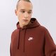 Férfi pulóver NIKE PULÓVER KAPUCNIS SPORTSWEAR CLUB FLEECE bv2654-217 szín: barna
