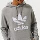 Férfi pulóver ADIDAS PULÓVER KAPUCNIS TREFOIL HOODY h06669 szín: szürke