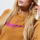 Női pulóver NIKE PULÓVER KAPUCNIS SPORTSWEAR SWOOSH cu5676-201 szín: bézs