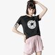 Női póló CONVERSE PÓLÓ SS SEASONAL CHUCK PATCH PALM FILL TEE 10017791-a01 szín: fekete