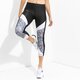 Női nadrágok UNDER ARMOUR LEGGINGS HG COLR BLCKD PRT AKLE CP 1307553-002 szín: fekete